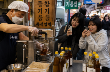[굿리더뉴스] 한국의 참기름-들기름, 일본 관광객들에게 큰 인기... 새로운 K-푸드 열풍...