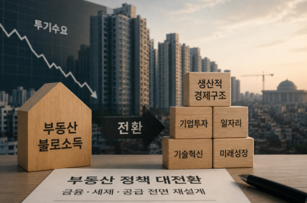 [굿리더뉴스] 돈은 부동산이 아니라 생산영역으로 투입되어야...정부,금융-세제 전면 재설계...