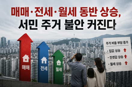 [굿리더뉴스] 트리플 강세에 갇힌 서울...매매,전세,월세 다 오른다..서민들 어떻게 하나...