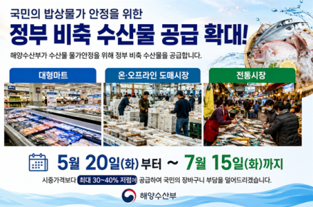 [굿리더뉴스] 치솟는 물가...해양수산부가 장바구니 물가를 덜어준다고?