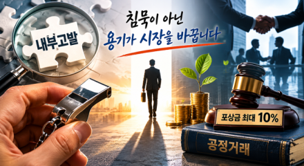 [굿리더뉴스] 공정위, 신고 포상금 상한 폐지.. 최대 10% 지급...내부 고발자에 수백억 포상..