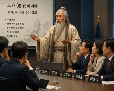 [김한식 철학에세이 8] 지금 우리 정치인들이 꼭 알아야 할 노자의 철학...무위(無爲)의 정치, 물의 리더십, 욕망 비움...